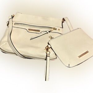 Poppy & Peonies Cream Crossbody Bag Set